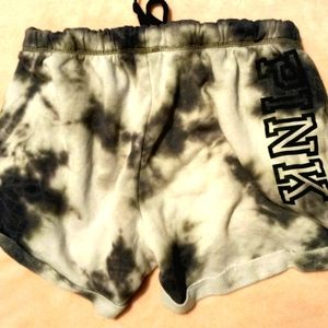 Victoria's Secret pink tie-dye boyfriend shorts
